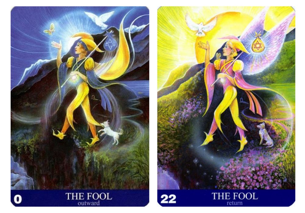 Individuace - Blázen a Osvobozený blázen v Aura-Soma tarotu